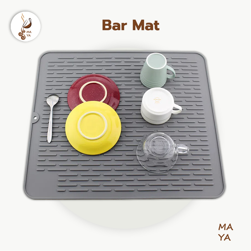 bar-mat-แผ่นยางรองชงกาแฟ-ยางรองแก้ว-แผ่นรองระบายน้ำซิลิโคนกันลื่น-แผ่นรองระบายน้ำ-แผ่นยางบริการ-ทนร้อน-ทนเย็น-rgpu-ngan