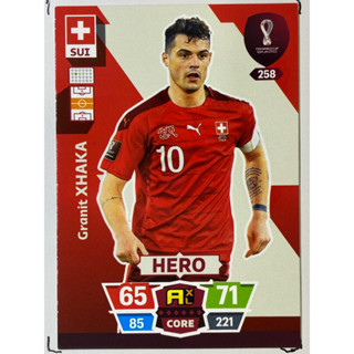 Granit Xhaka การ์ดนักฟุตบอล ฟุตบอลโลก Worldcup 2022 การ์ดสะสม Switzerland การ์ดนักเตะ สวิตเซอร์แลนด์