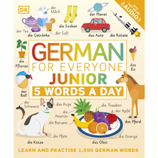 C321 GERMAN FOR EVERYONE JUNIOR: 5 WORDS A DAY (WITH FREE ONLINE AUDIO) 9780744036800