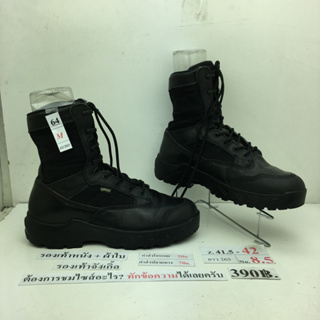 กรุณาทักหาผู้ขายเพื่อเลือกสินค้าก่อนสั่งซื้อ ‼️ รองเท้าจังเกิ้ล รองเท้าทหาร หนังสีดำ ผ้าสีดำ มือสองสภาพดีนำเข้า