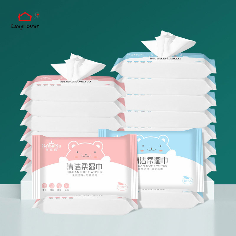 ทิชชู่เปียก-ทิชชู่เปียกเด็ก-baby-wipes10แผ่น-ขนาดพกพา-กระดาษทิชชู่-ทิชชูเปียก-ราคาต่อ1ห่อ