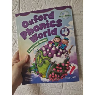 Oxford phonics world หนังสือแบบเรียนออกฟอร์ด หนังสือโพนิก Phonics หนังสือภาษาอังกฤษสำหรับเด็กเล็ก