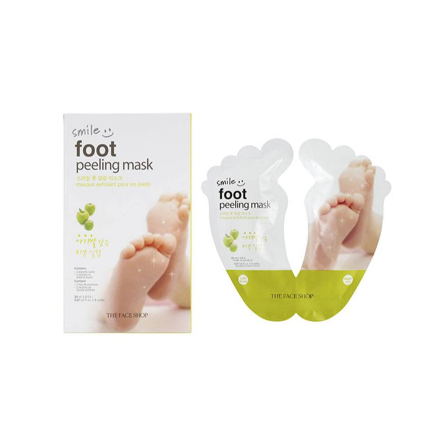 มาส์กถุงเท้าผลัดเซลล์ผิวบริเวณเท้า-the-face-shop-smile-foot-peeling