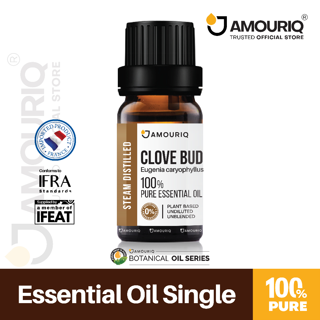 amouriq-france-clove-bud-essential-oil-steam-distilled-100-pure-นํ้ามันหอมระเหย-กานพลู-ฝรั่งเศส-ดอกกานพลู-กลั่นไอน้ำ