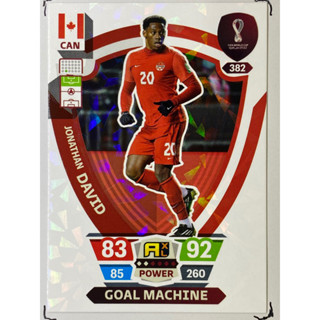 Jonathan David การ์ดนักฟุตบอล ฟุตบอลโลก Worldcup 2022 การ์ดสะสม Canada การ์ดนักเตะ แคนาดา