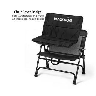 Blackdog เก้าอี้พับ แคมป์ปิ้งเก้าอี้เลานจ์ดตั้งแคมป์ ผ้าฝ้ายที่ถอดออกได้