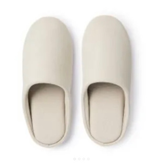 รองเท้าสลิปเปอร์ Muji cotton insole สีครีม