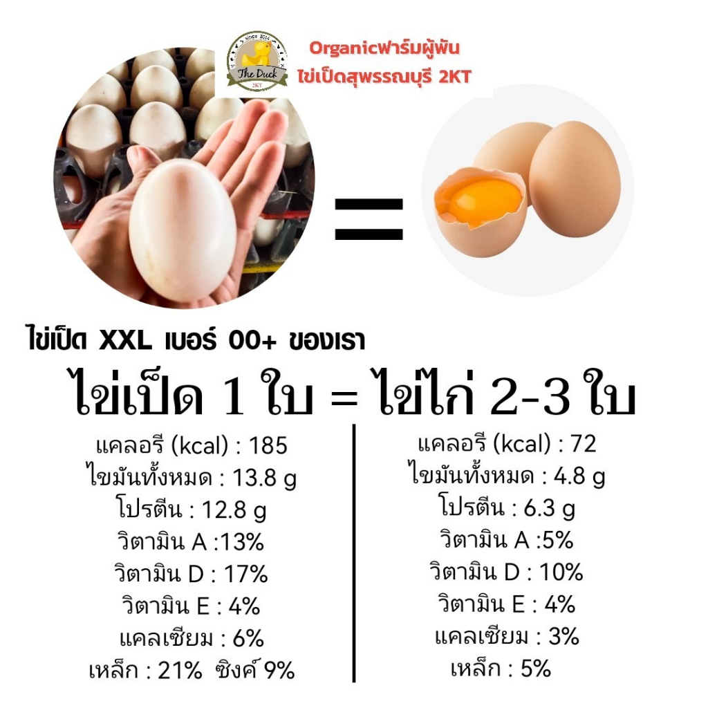 ภาพสินค้าไข่เป็ด,Organic(ไข่เค็ม,ไข่เยี่ยวม้า) ฟาร์มผู้พันไข่เป็ดสุพรรณบุรี2KT เลี้ยงแบบธรรมชาติเป็ดอารมณ์ดี จากร้าน 2kt_organic.farm บน Shopee ภาพที่ 3
