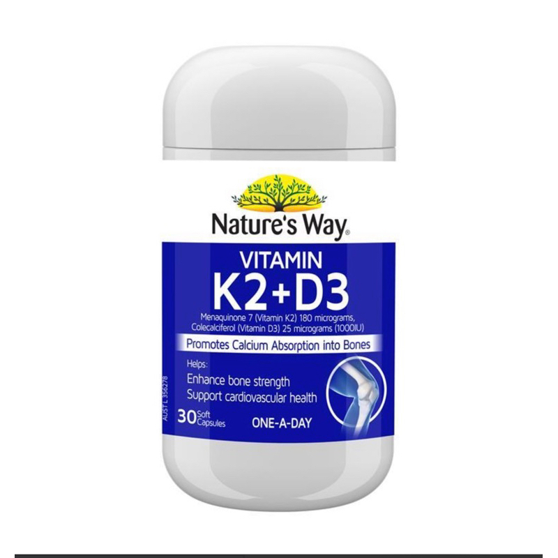 Nature's Way Osteo K Vitamin K2 + D3 180mcg 30แคปซูล Shopee Thailand