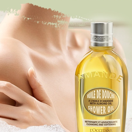 loccitane-almond-shower-oil-500ml-ล็อกซิทาน-ผลิตภัณฑ์อาบน้ำมอบผิวสวยเนียนนุ่นน่าสัมผัส