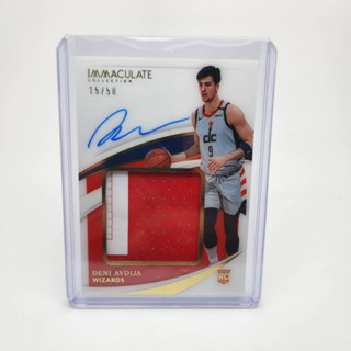 Deni Avdija 2020 Panini Immaculate /50 RPA Rookie Jumbo Patch Auto