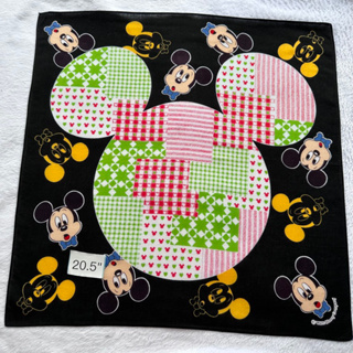 Mickey mouse ผ้าเช็ดหน้ามิกกี้เม้าส์ ญี่ปุ่น โพกผมได้