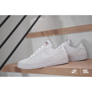 NIKE COURT LEGACY CNVS “TRIPLE WHITE”CZ0294-100.