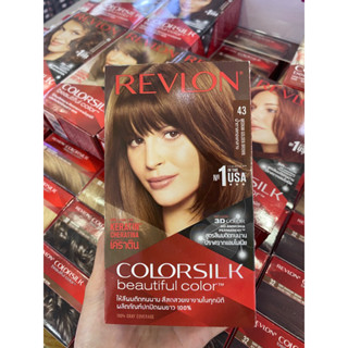 ครีมย้อมผม Revlon No.43 น้ำตาลทองกลาง