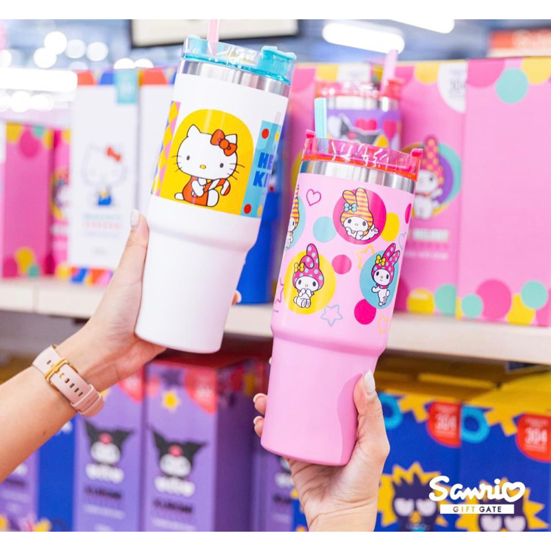 sanrio-แท้-คอลเลคชั่นใหม่-แก้วน้ำสุญญากาศ900ml-popart-hello-kitty-แก้วน้ำเก็บอุณหภูมิ-แก้วน้ำพกพา-yeti-เยติ