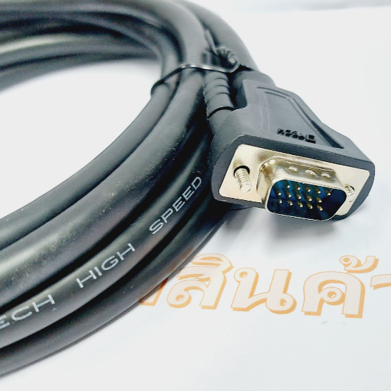 cable-vga-3-6-ผู้-ผู้-15pin-vga-cable-for-computer-3-m-สายยางสีดำ-dtech-ออกใบกำกับภาษีได้