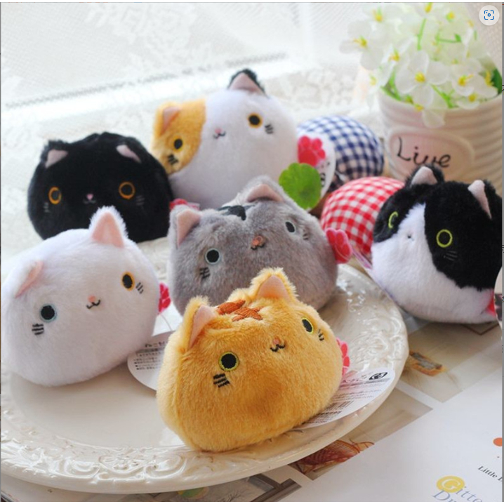 พร้อมส่ง-ตุ๊กตาแมวจิ๋ว-ขนาด-8-ซม