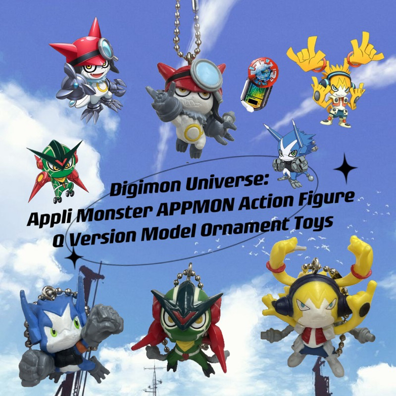 เซ็ตโมเดลดิจิม่อน-หายาก-ยกเซ็ต4ชิ้น-digimon-universe-appli-monster-appmon-action-figure-a-version-model-ornament-toys