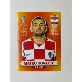 สติ๊กเกอร์สะสม Mateo Kovacic ฟุตบอลโลก Worldcup 2022 Croatia ของสะสมทีมฟุตบอล โครเอเชีย