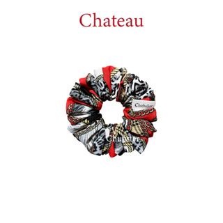 Chateau mini-10cm. ยางมัดผมโดนัท ลายคลาสสิค Classic Pattern Scrunchies