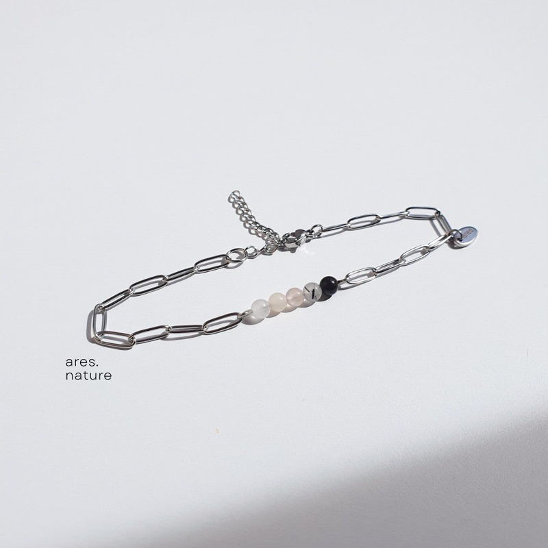 ภาพหน้าปกสินค้า(ares.nature) กำไลรุ่น Mercy chain bracelet กำไลหินมงคล สร้อยข้อมือหิน