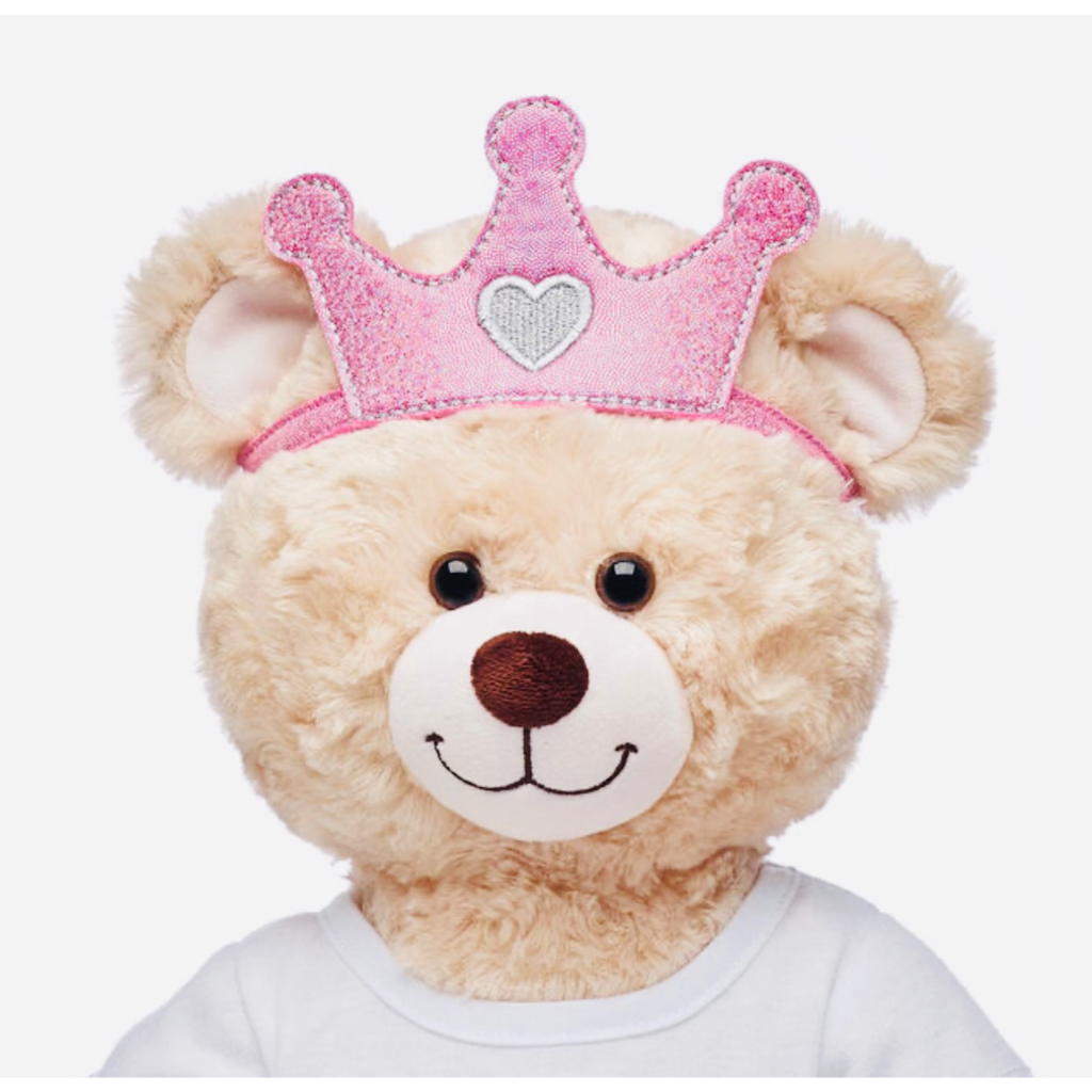 อุปกรณ์และของตกแต่งตุ๊กตา-บิ้วอะแบร์-มงกุฎเจ้าหญิง-สีชมพู-build-a-bear-workshop-สินค้านำเข้าจากอเมริกาแท้