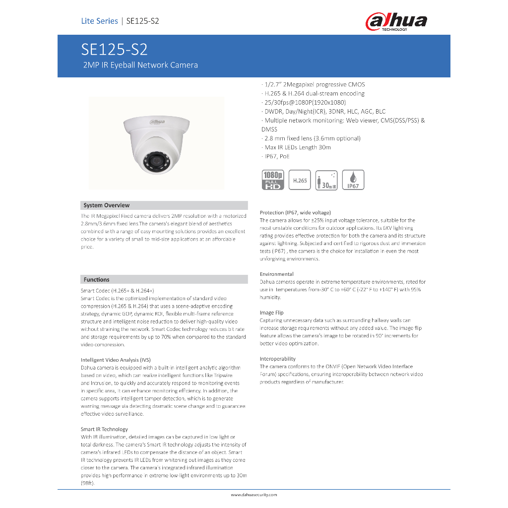 dahua-กล้องวงจรปิด-ระบบ-ip-รูปทรงโดม-รุ่น-se125-s2-ความละเอียด-2-ล้านพิกเซล