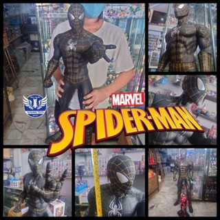 โมเดล Black Spiderman ร่างยักษ์ ขนาด 79 Cm ตัวใหญ่มาก ราคาถูก วัสดุอย่างดี ขยับ หัว แขน ขา มือ ได้หมด ทำท่า รักคุณ ❤️