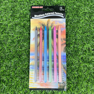 Dongxu Art Woodless Colored Pencils ชุด 6 แท่ง ดินสอสีแบบไม่มีส่วนผสมของไม้