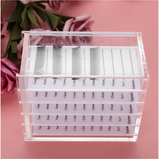 Eyelash Storage Box กล่องพลาสติก สําหรับเก็บอุปกรณ์ขนตา ใส่ขนตาปลอม กาวติดขนตาปลอม กล่อง 5 ชั้น ลิ้นชักใส่ของเก็บขนตา