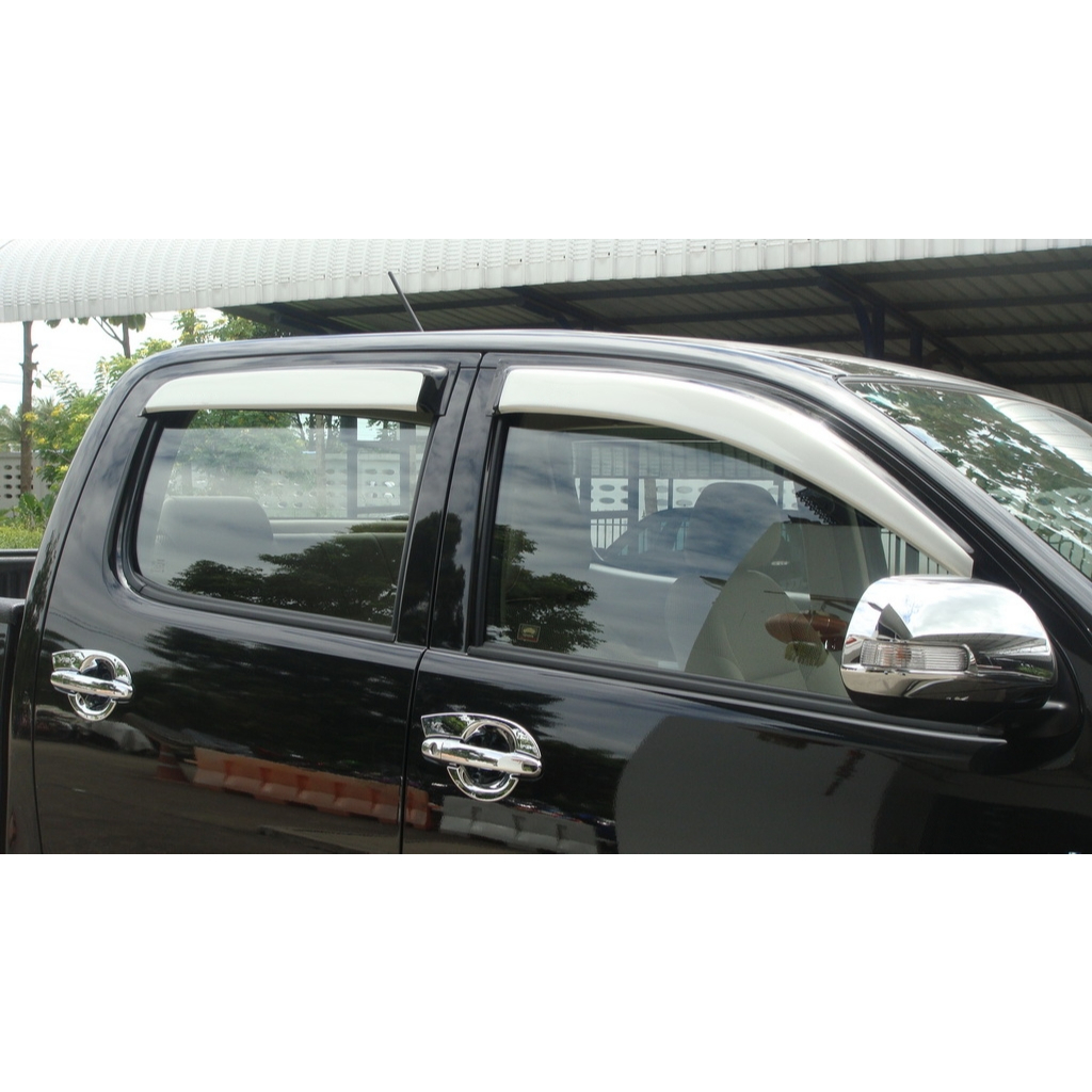 คิ้วกันสาด-กันสาดประตู-ดำทึบ-โตโยต้า-วีโก้-แชมป์-toyota-vigo-champ-2011-2014-ใส่ร่วมกันได้-ลาย-a