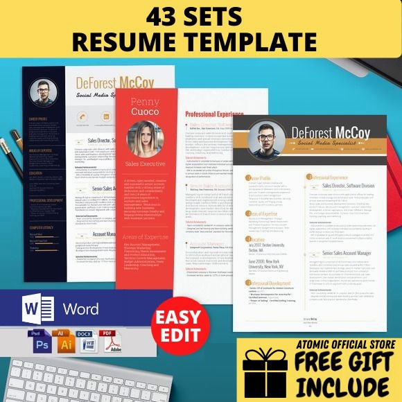 43-sets-quality-english-professional-resume-cv-cl-templates-format-words-psd-ai-pdf-template-resume-murah