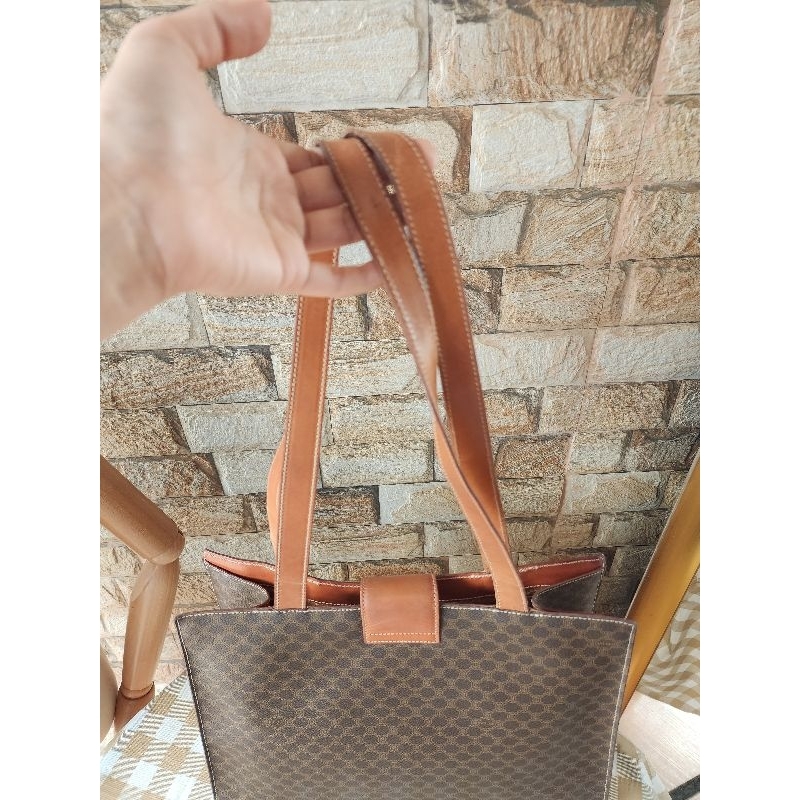 cline-macadam-tote-sholder-bag-vintage-กระเป๋าซิลีนแท้มือสอง-ซิลีนของแท้มือสอง-วินเทจแท้-กระเป๋าแบรนด์เนมแท้มือสอง