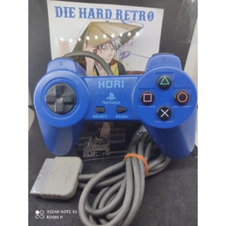 จอยสติ๊ก Playstation 1 Hori แท้ สีน้ำเงิน เด้งทุกปุ่ม ขอบคุณภาพ ที่นักเล่นเกมส์ยกนิ้วให้ ชื่อนี้คุณมั่นใจได้ โฮริ