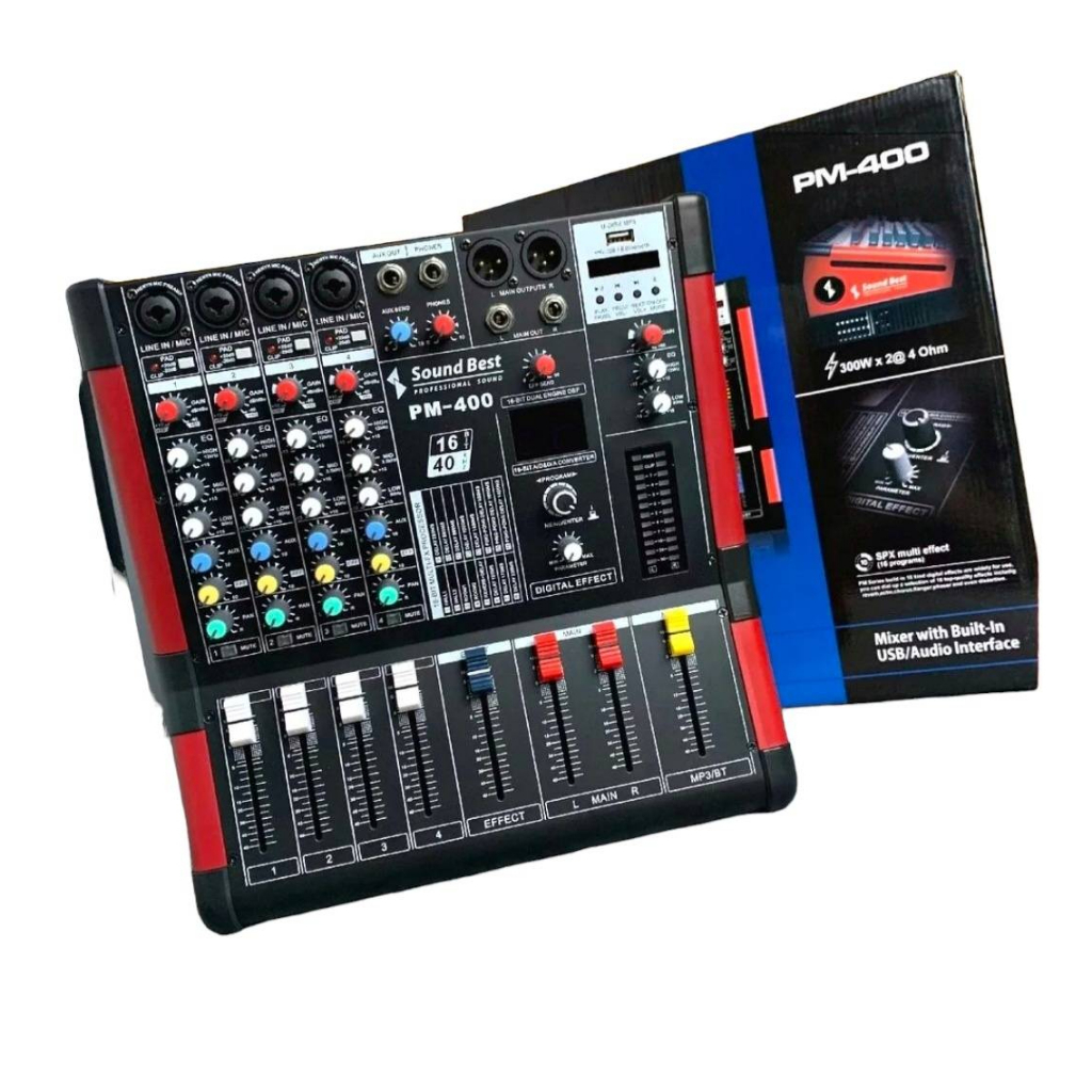 มิกซ์-มิกเซอร์-เพาเวอร์มิกซ์-soundbest-pm-400-power-mixer-มิกซ์-มิกเซอร์-เพาเวอร์มิกซ์-pm-400-pm400-เครื่องเสียง