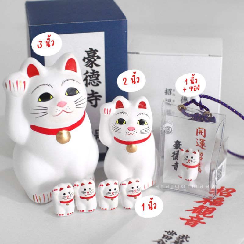 พร้อมส่ง-แมวกวักมงคล-maneki-neko-จาก-วัดแมวกวัก-gotokuji-ประเทศญี่ปุ่น