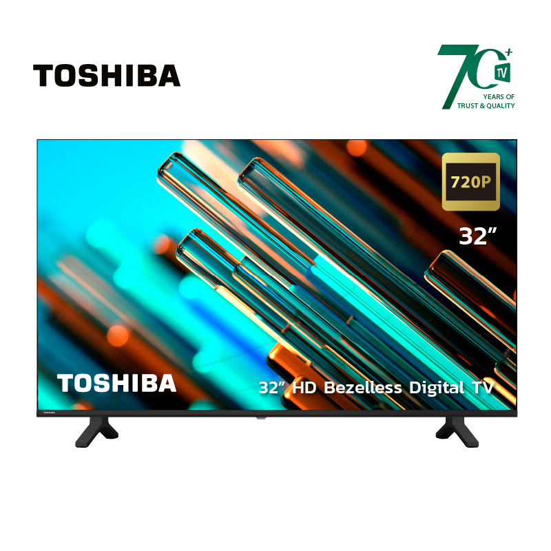 ภาพสินค้าToshiba TV ทีวี 32 นิ้ว HD Digital TV รุ่น 32S25KP ทีวีดิจิตอล Dolby Audio จากร้าน toshiba_tv_official บน Shopee ภาพที่ 1