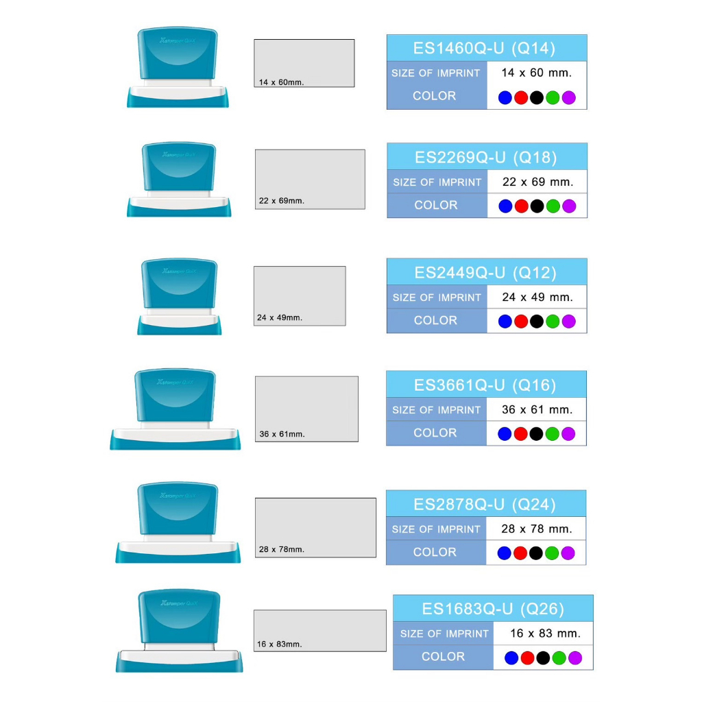 เครื่องทำตรายางหมึกในตัวxstamper-สำหรับร้านรับทำตรายาง