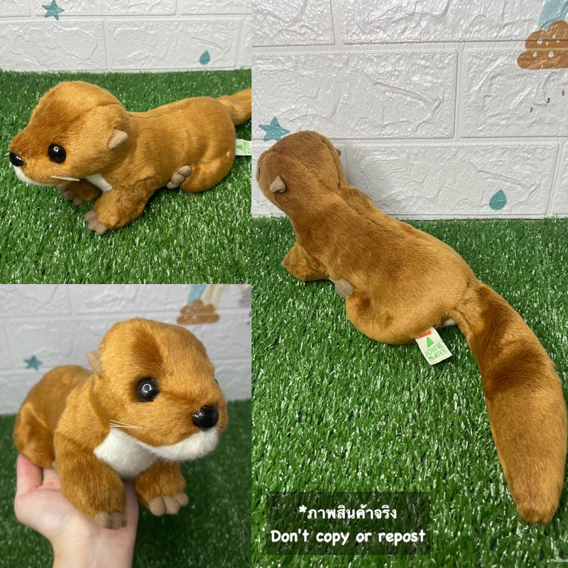 ตุ๊กตาน้องนากเสมือนจริง-joyful-mates-มีเม็ดถ่วง-ขนนุ่ม-น่ารักมาก-หายาก-joyful-mates-cute-otter-stuffed-animal-soft-toy