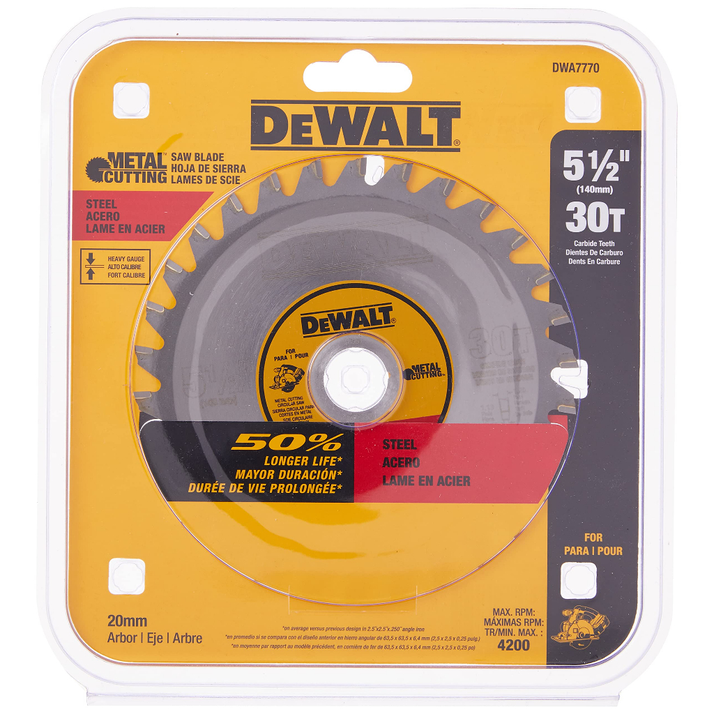 dewalt-รุ่น-dwa7770-ใบเลื่อยวงเดือนตัดเหล็ก-ขนาด-5-1-2-แกน-20มม-เหมาะใช้กับเครื่อง-dcs373n