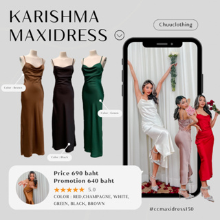 Karishma Maxidress[พร้อมส่ง]💥ลด 10%💥 เหลือ 576 บาท จาก 640 บาท