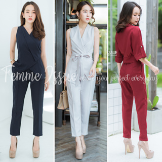 ⭐️FEMME ISSUE⭐️PANT กางเกง9ส่วน กางเกงขาเดฟ กางเกงผ้าพื้น กางเกงใส่สบาย กางเกงเดฟเกล็ดหน้า ‼️ งานป้าย Femmeissue