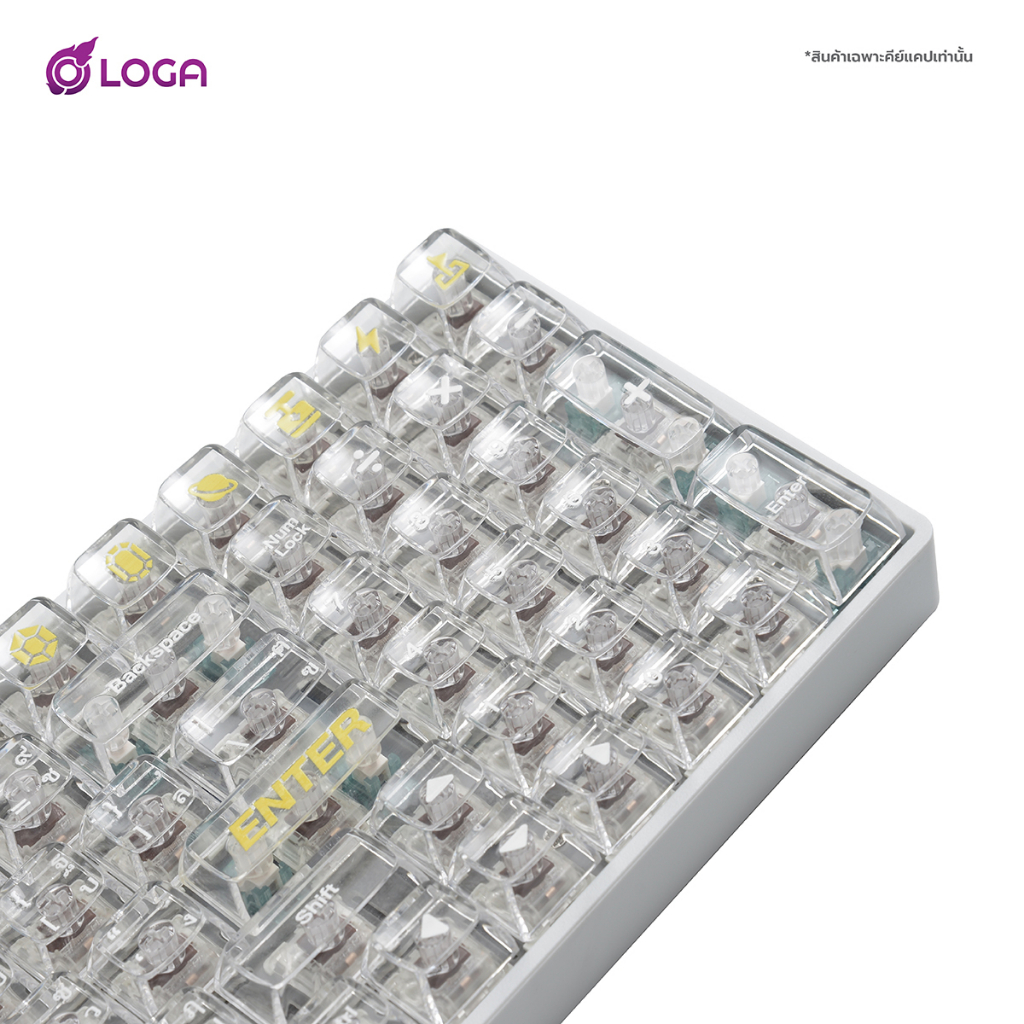 loga-crystal-series-132-keys-clear-keycap-set-eng-th