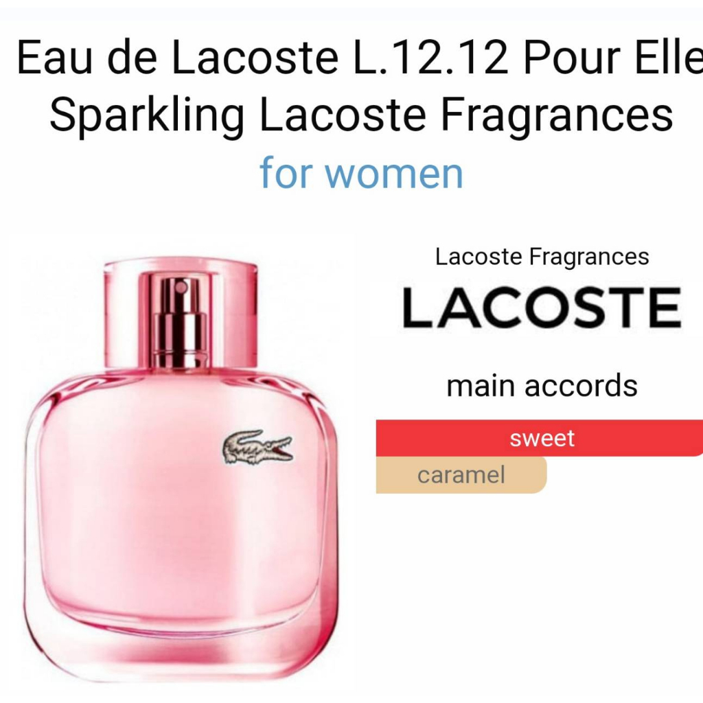 พร้อมส่ง-น้ำหอมแท้-แบ่งขาย-lacoste-l-12-12-pour-elle-sparkling-edt-pour-femme