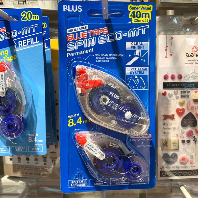 เทปกาว 2 หน้า PLUS GLUE TAPE NORINO SPIN ECO MT Shopee Thailand