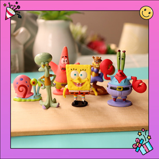 โมเดล สพันจ์บ็อบ สแควร์แพนส์ Model SpongeBob SquarePants (6 ตัว)