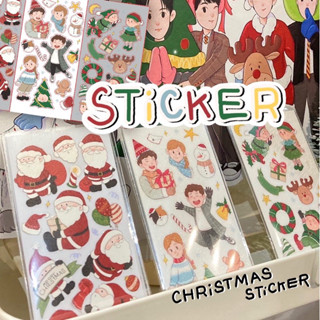 Christmas sticker สติ๊กเกอร์ธีมคริสต์มาส ซานตาคลอส 479studio