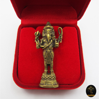 Ananta Ganesh ® เทวรูปพระพิฆเนศ ขนาด 1.5" (ผ่านพิธีแล้ว) พร้อมกล่อง (เน้นเงินทองเพิ่มพูน ลูกค้ามากมาย) Ongs08 / Ongs
