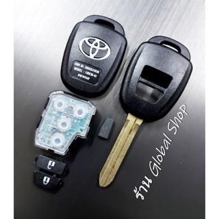 กรอบกุญแจ Toyota Vios / Yaris พร้อมโลโก้ โตโยต้า [ พร้อมส่ง ]