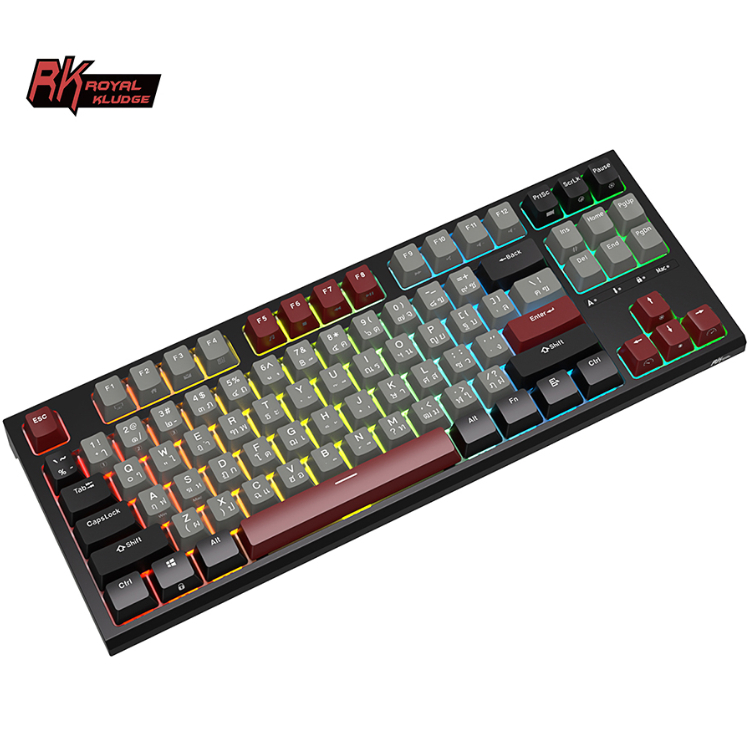 Royal Kludge RK R87 RGB Hotswap คีย์บอร์ดเกมมิ่งคีย์ไทย เพิ่มไฟด้านข้าง ...
